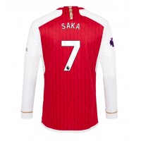 Camisa de Futebol Arsenal Bukayo Saka #7 Equipamento Principal 2023-24 Manga Comprida